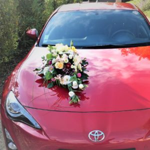 Mariage voiture toyota rouge