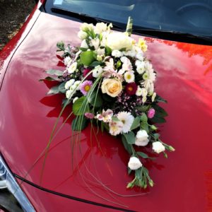 Mariage voiture toyota rouge